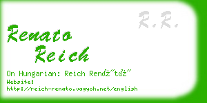 renato reich business card